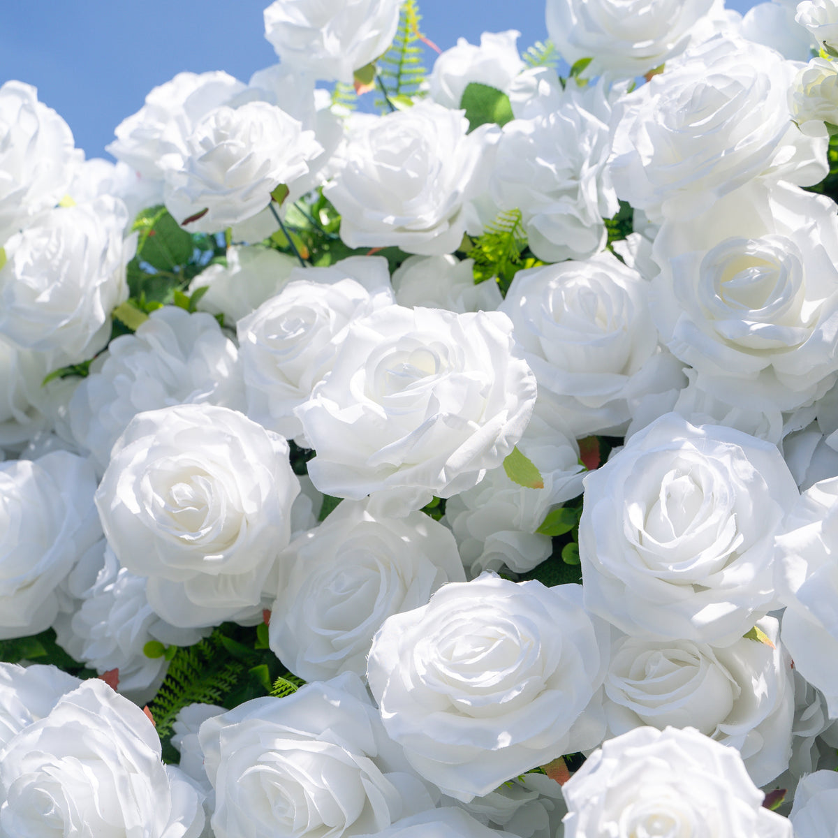 Shy 3D White Flower Wall - Minimalist Wedding Backdrop 8ft×8ft(In US Stock 7-10 Days) Free Shipping