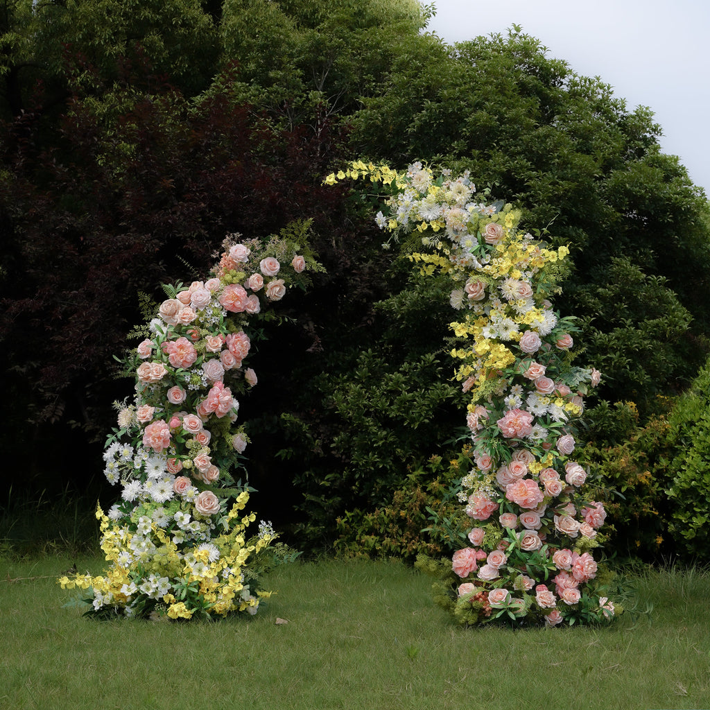 Tara:2023 New Wedding Background Floral Arch Including Frame -R966 Rose Morning