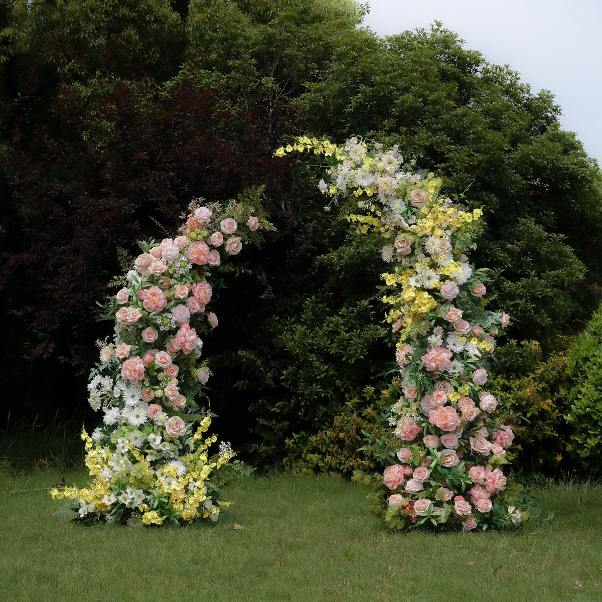 Tara:2023 New Wedding Background Floral Arch Including Frame -R966 Rose Morning