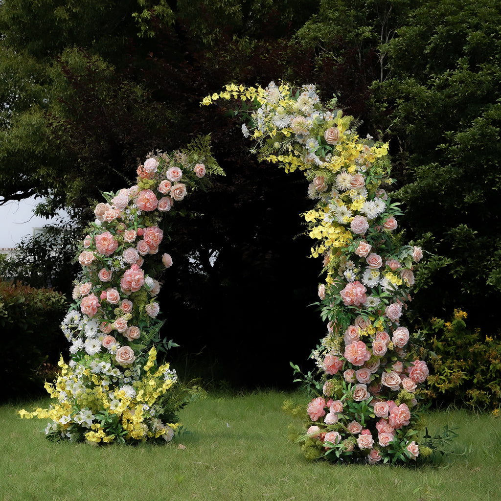 Tara:2023 New Wedding Background Floral Arch Including Frame -R966 Rose Morning