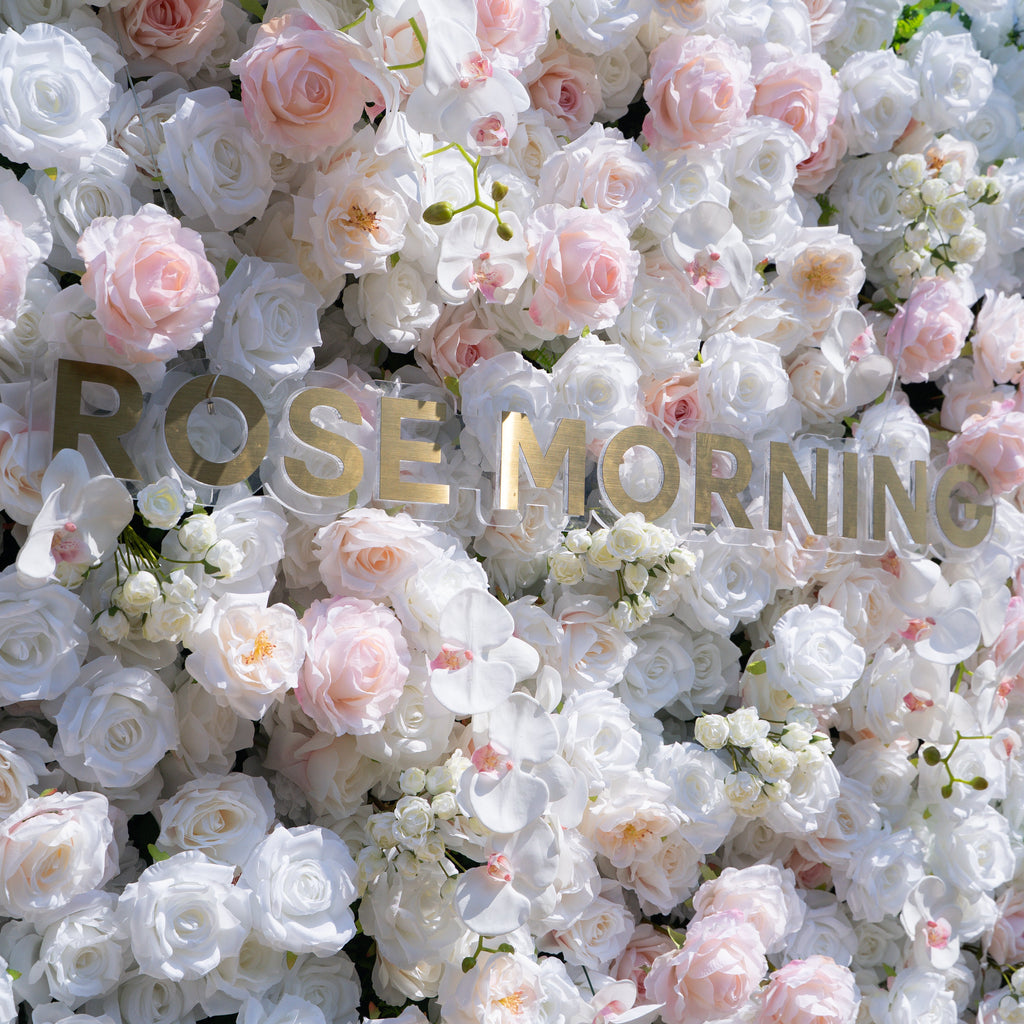Tiara：5D Fabric Artificial rolling up curtain flower wall Free Shipping