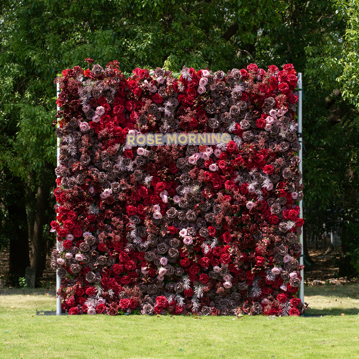 Vino：5D Fabric Artificial zip up curtain flower wall +Free Stand (Ready to ship-Only USA) Free Shipping
