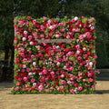 Zinfandel：3D Fabric Artificial rolling up curtain flower wall Free Shipping